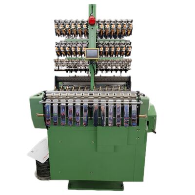 Servo Flat-Head High-Speed Shuttleless Ribbon Loom untuk Elastic & Non-Elastic Webbing yang sempit