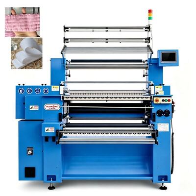 Intelligent High Speed Flat Crochet Machine with Electronic Weft Density Control for Webbing Prod