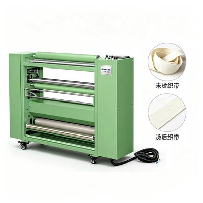 Intelligent Tensioning Ironing Machine PLC Servo Drive 2% Shrinkage for Webbing
