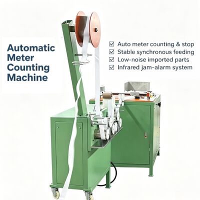 Machine d'emballage automatique à pliage à haut rendement pour la pose et l'emballage de sangles de faible largeur
